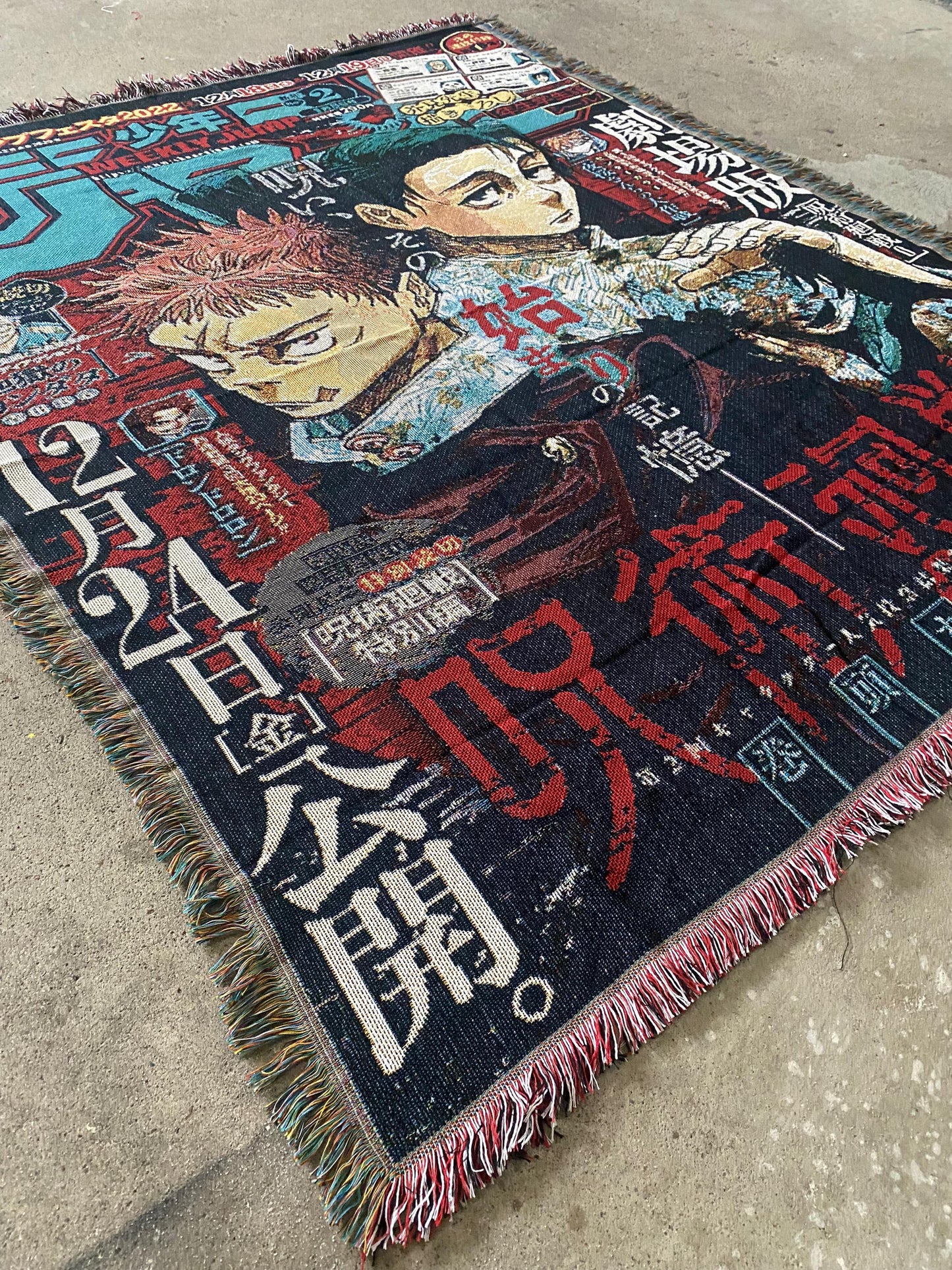 CURSED WOVEN BLANKET TAPESTRY