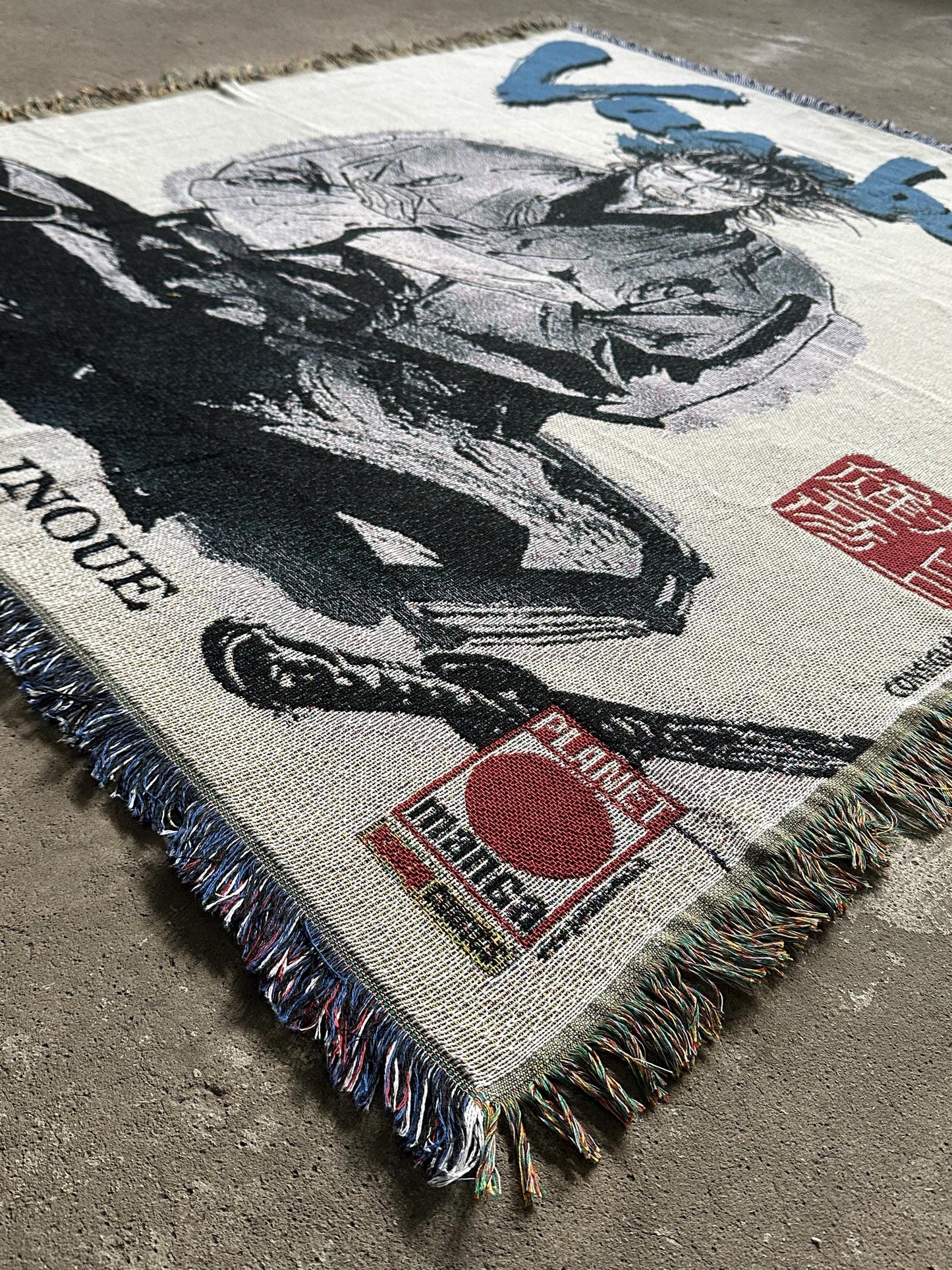 WARRIOR WOVEN BLANKET TAPESTRY