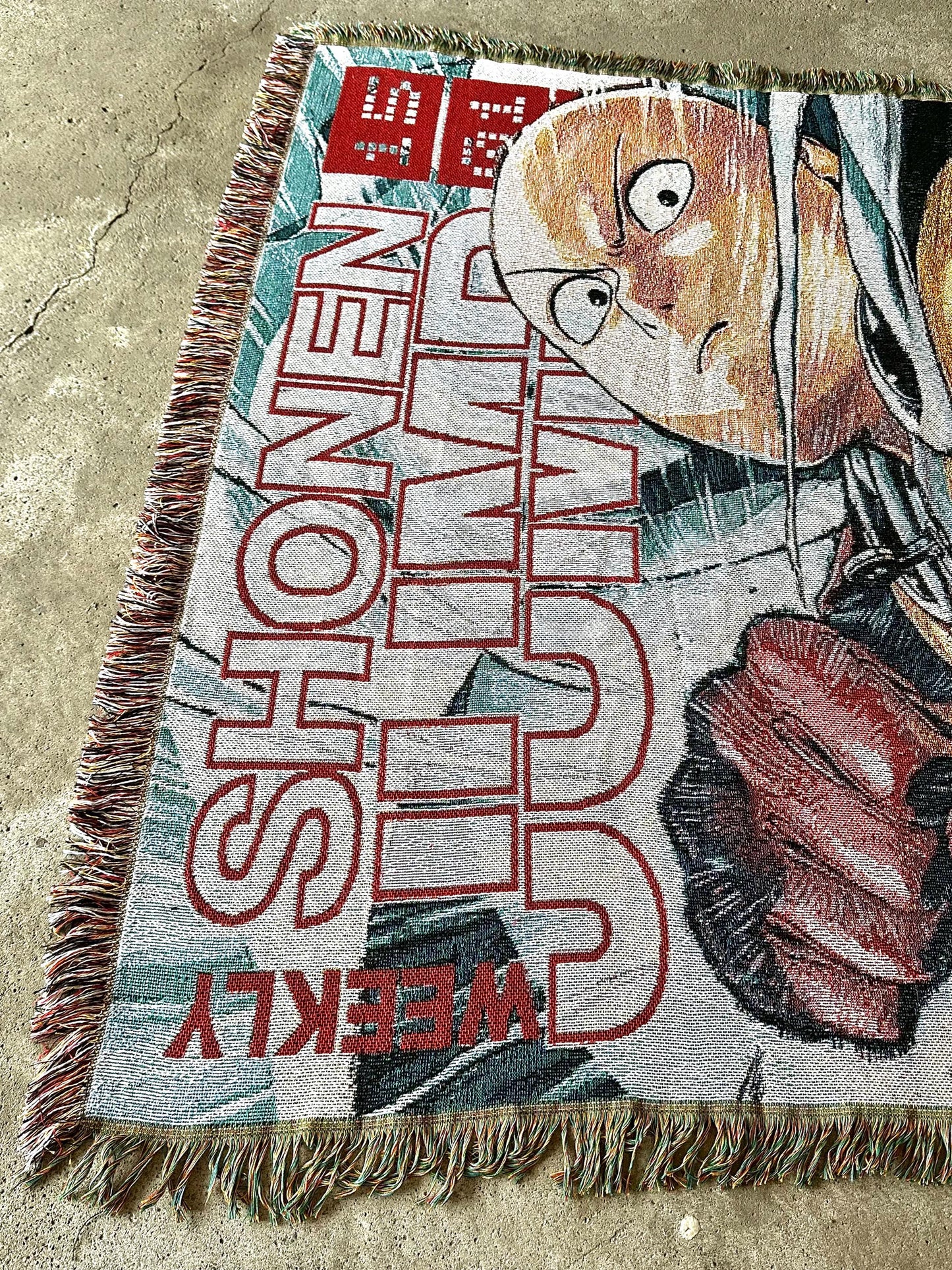 OPM WOVEN BLANKET TAPESTRY