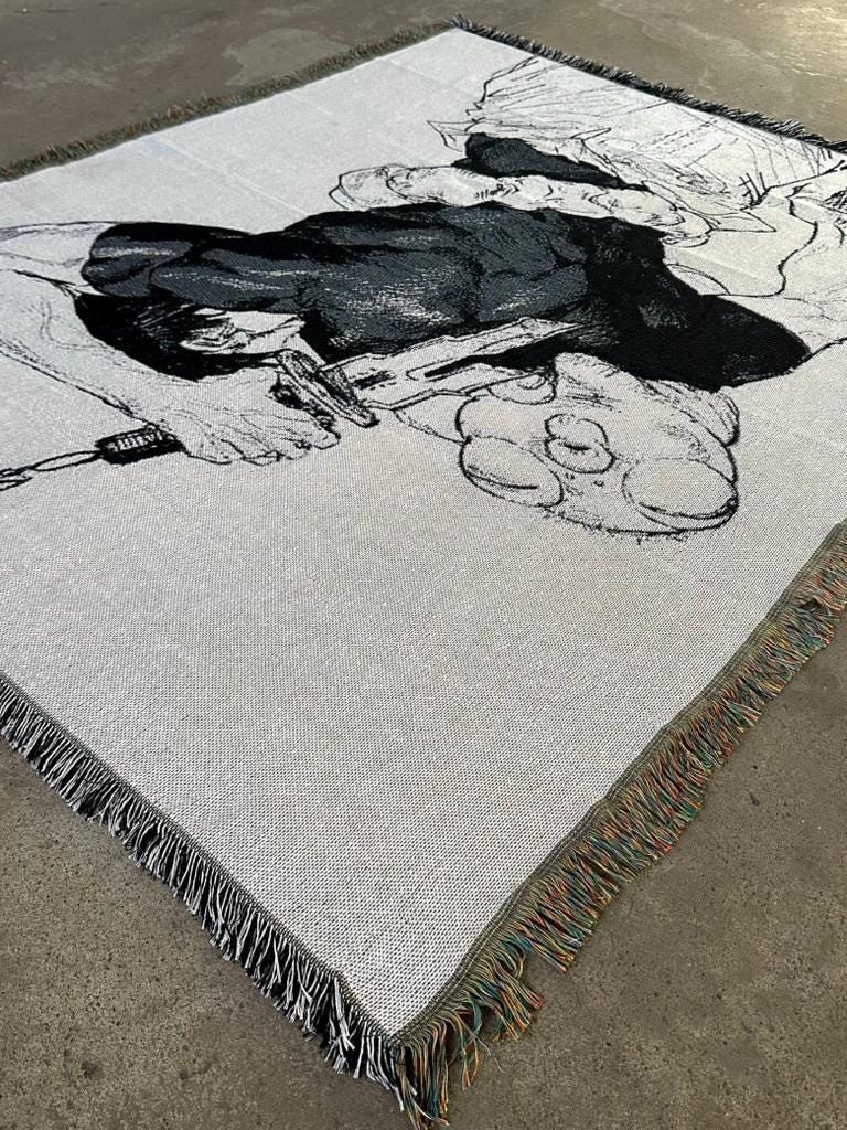 CURSED 3 WOVEN BLANKET TAPESTRY
