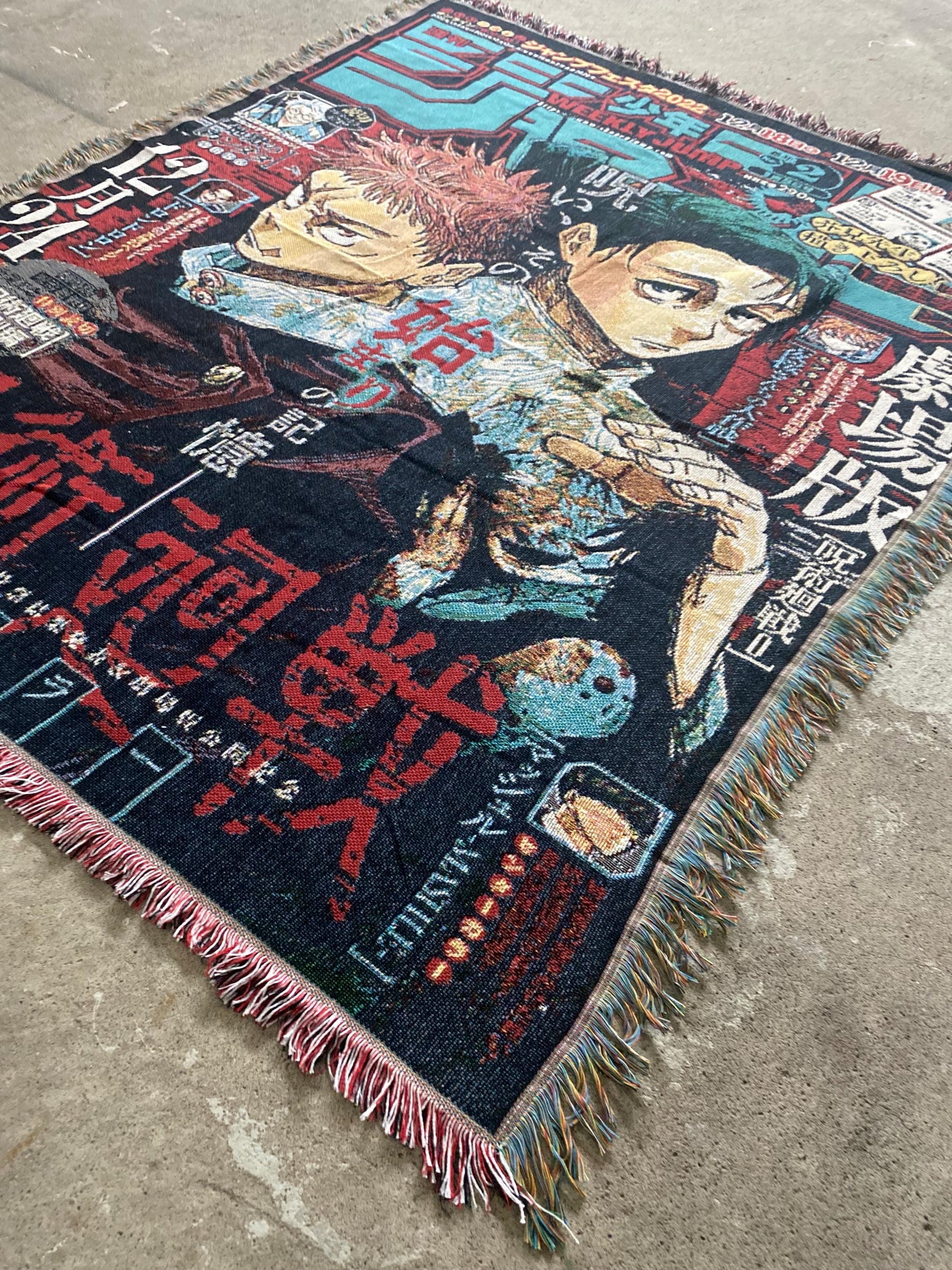CURSED WOVEN BLANKET TAPESTRY