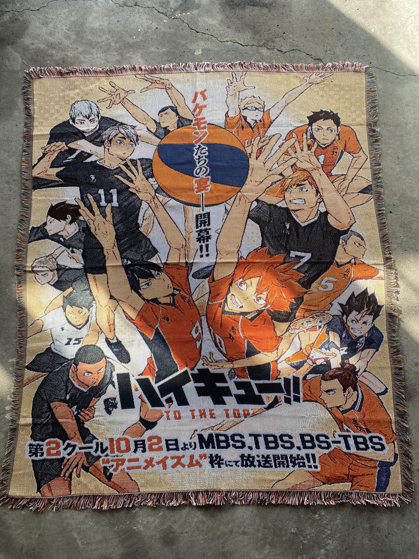 VOLLEYBALL WOVEN BLANKET TAPESTRY