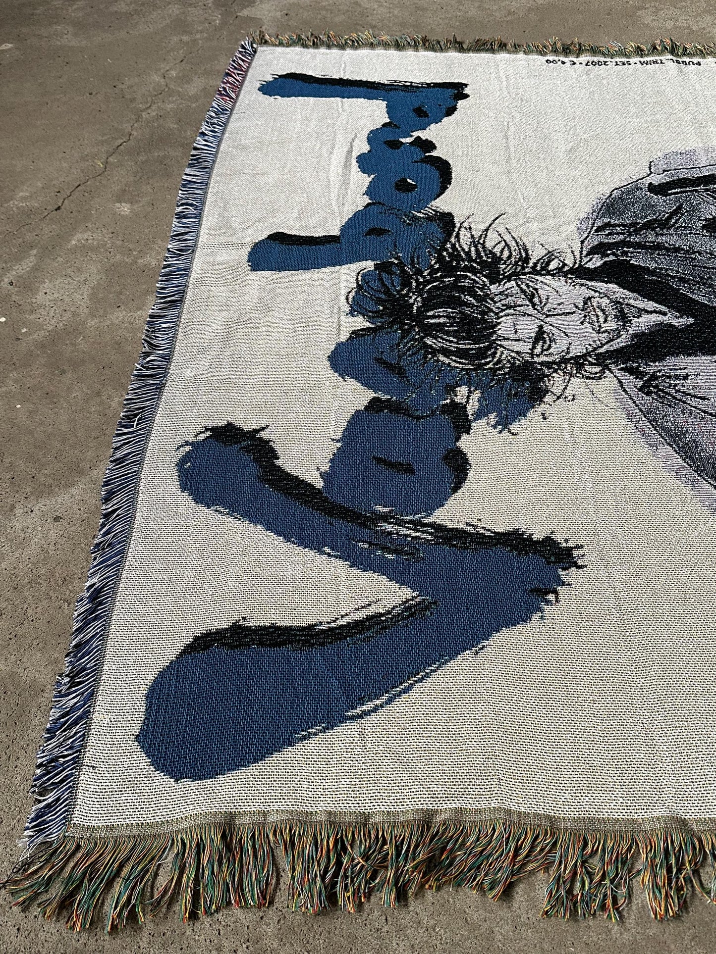 WARRIOR WOVEN BLANKET TAPESTRY
