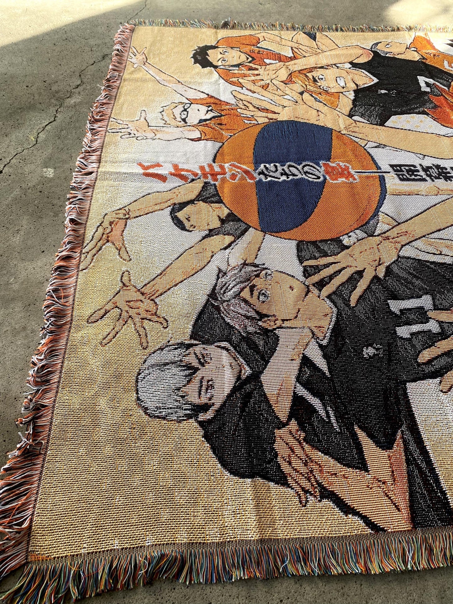 VOLLEYBALL WOVEN BLANKET TAPESTRY