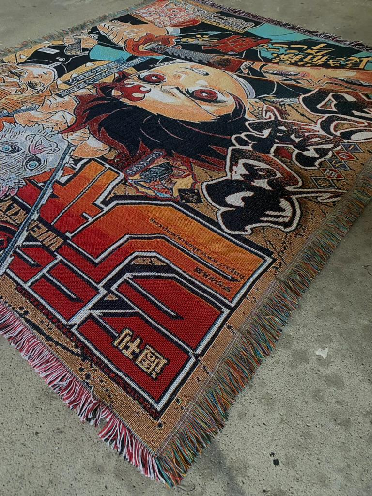 SWORDSMAN WOVEN BLANKET TAPESTRY