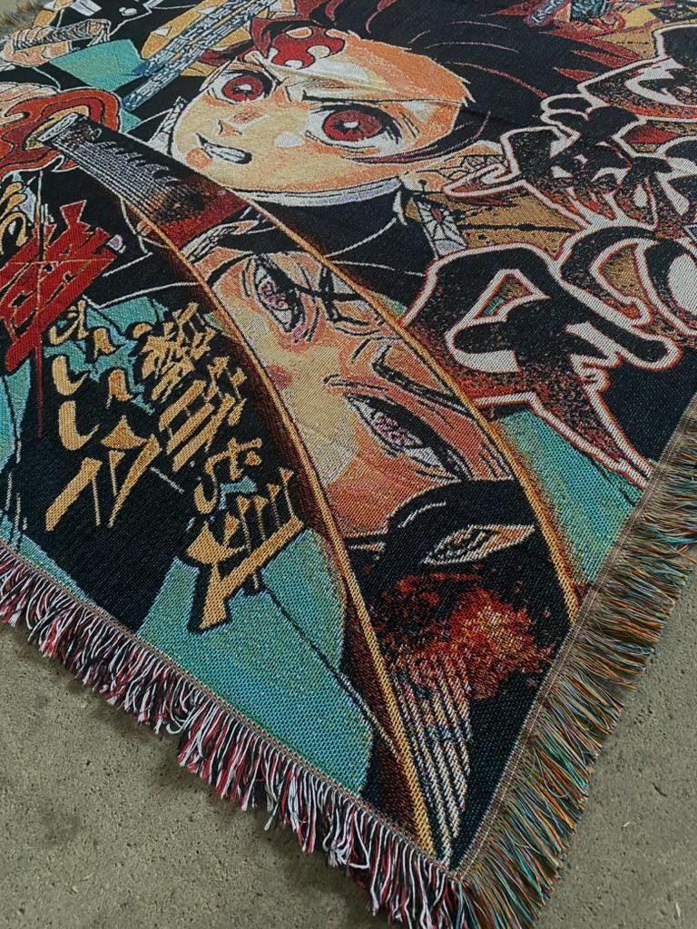 SWORDSMAN WOVEN BLANKET TAPESTRY
