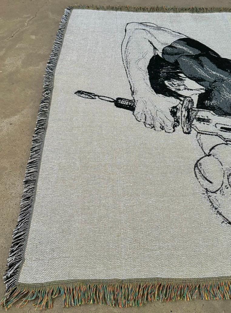 CURSED 3 WOVEN BLANKET TAPESTRY