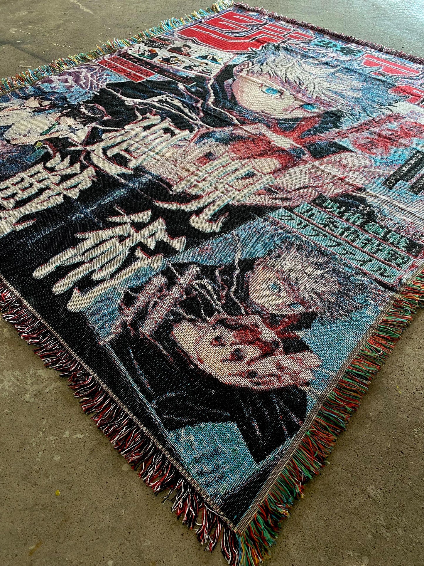 CURSED WOVEN BLANKET TAPESTRY
