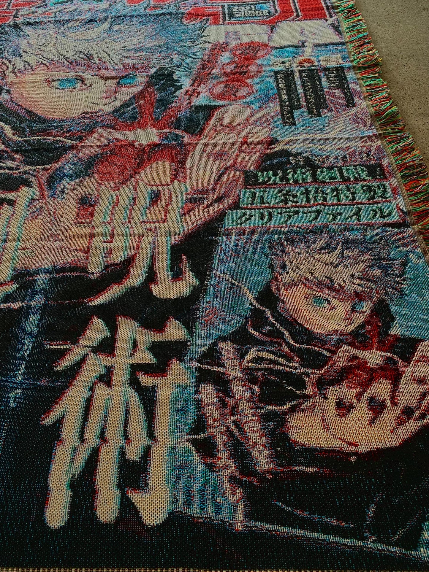 CURSED WOVEN BLANKET TAPESTRY