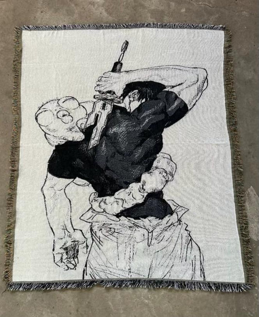 CURSED 3 WOVEN BLANKET TAPESTRY