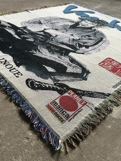 WARRIOR WOVEN BLANKET TAPESTRY