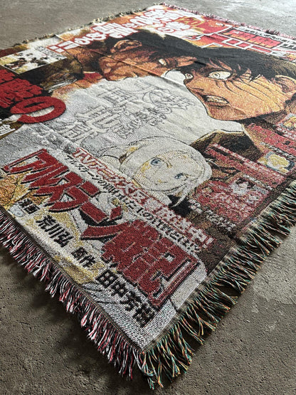 RUMBLING WOVEN BLANKET TAPESTRY