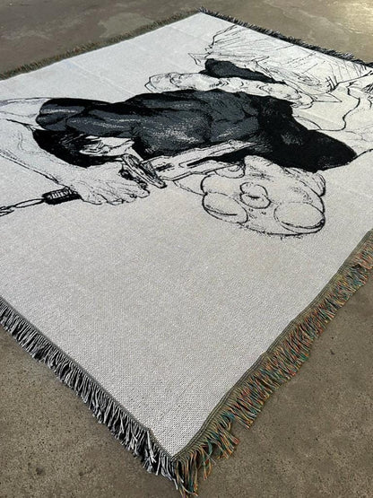 CURSED 3 WOVEN BLANKET TAPESTRY