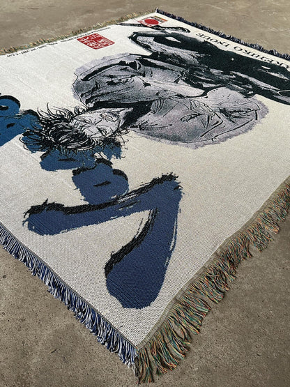 WARRIOR WOVEN BLANKET TAPESTRY