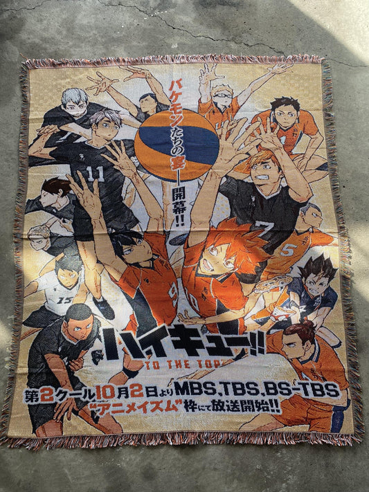 VOLLEYBALL WOVEN BLANKET TAPESTRY
