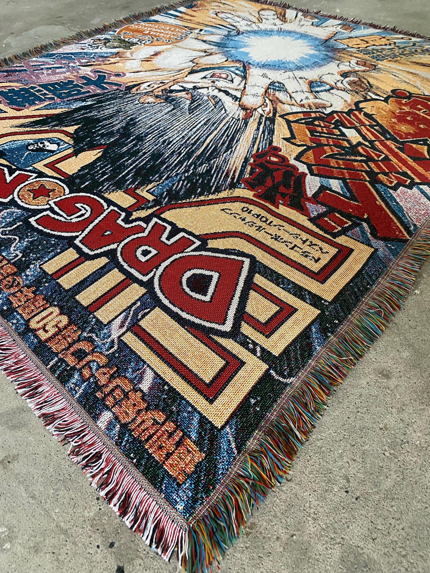 DRAGON WOVEN BLANKET TAPESTRY