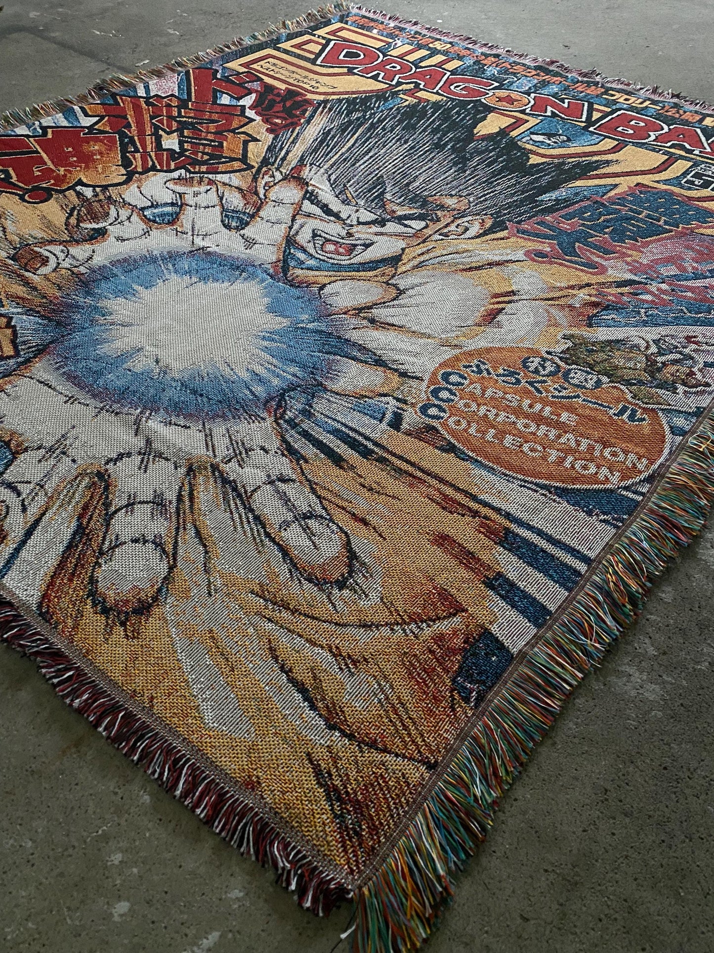 DRAGON WOVEN BLANKET TAPESTRY